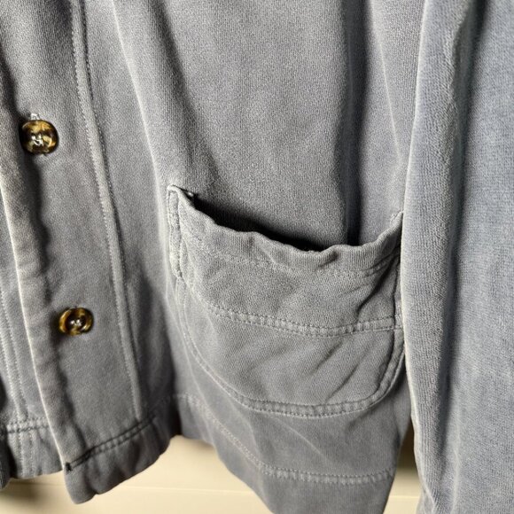 Cotton Stuff Classics Button Down Cardigan, Blue Size XL 100% Cotton - Picture 7 of 9